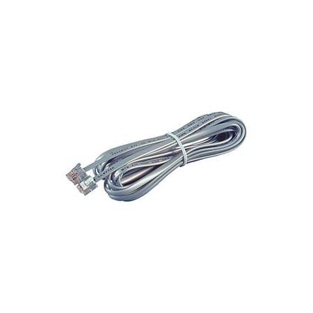 Allen Tel Full Modular 4-Conductor Phone Line Cord, 25 ft AT425